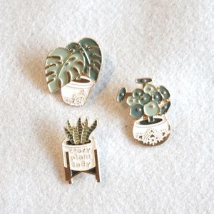 Enamel Pins for the Plant Ladies. Set of 3!